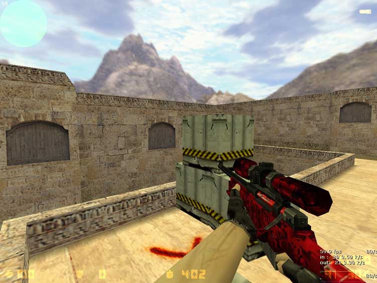 Скачать Модель AWP Bloody Camo для CS 1.6