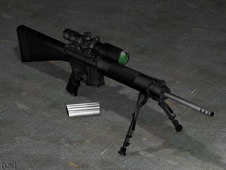 Скачать Модель AR-228 Sniper Rifle для CS 1.6