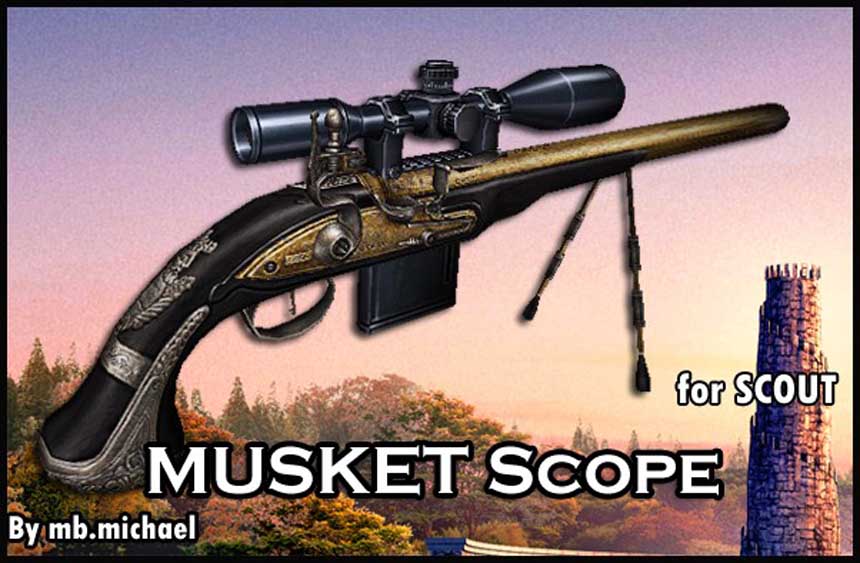 Скачать Модель Musket Scope для CS 1.6