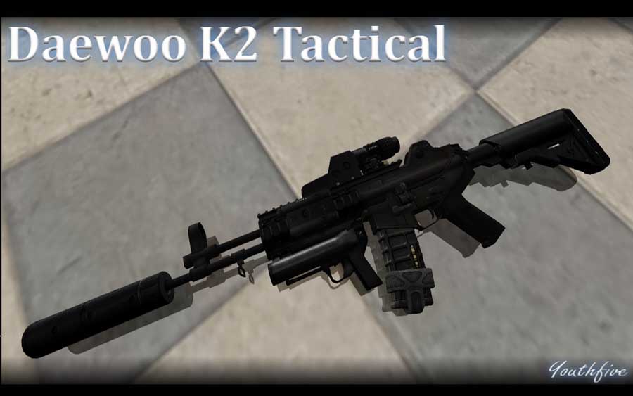 Скачать Модель Daewoo K-2 Tactical для CS 1.6