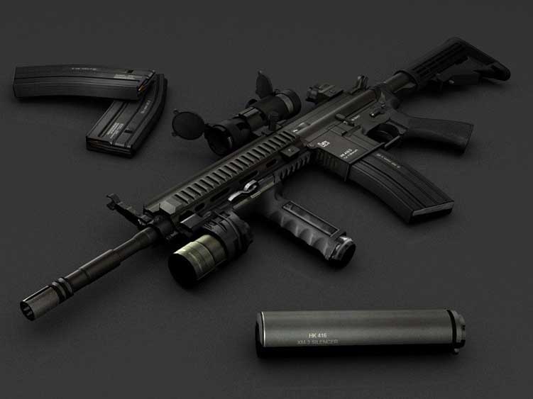 Скачать Модель HK416 On Sick's Anims для CS 1.6