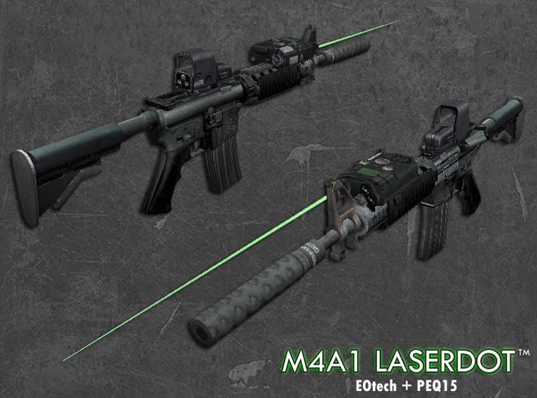 Скачать Модель M4A1 Laserdot для CS 1.6