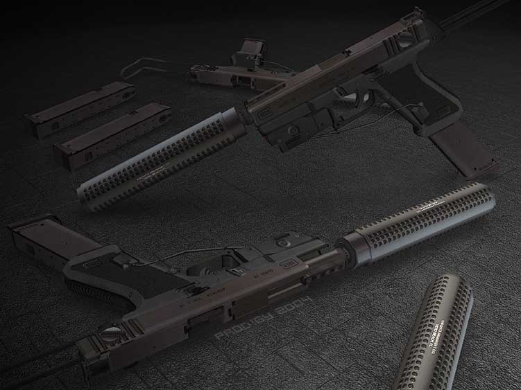 Скачать Модель TMP GLOCK 18 ONE HANDED для CS 1.6