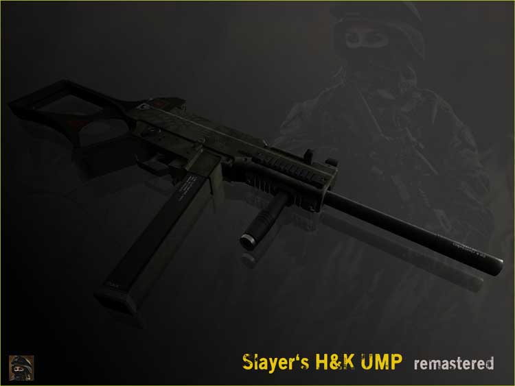 Скачать Модель Slayer's H&K UMP Remastered для CS 1.6