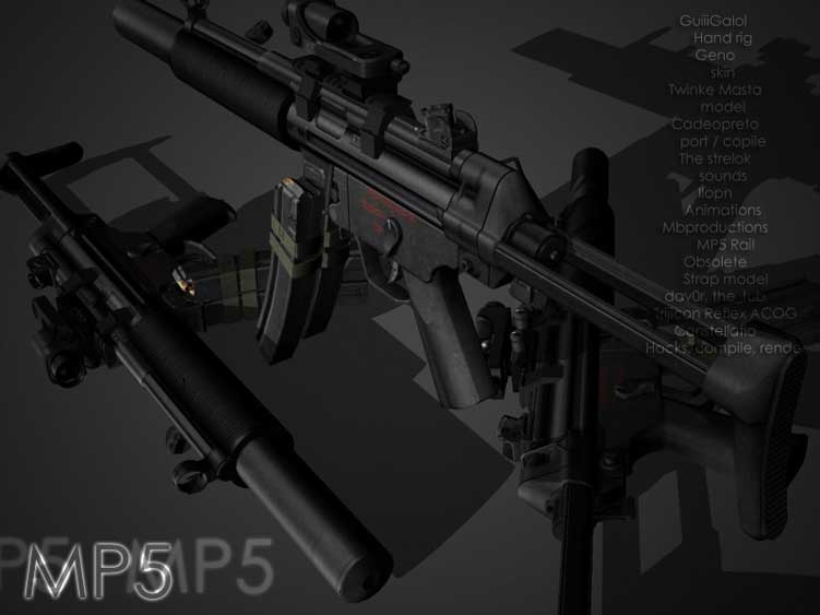 Скачать Модель Constellatio's MP5 Hackage для CS 1.6