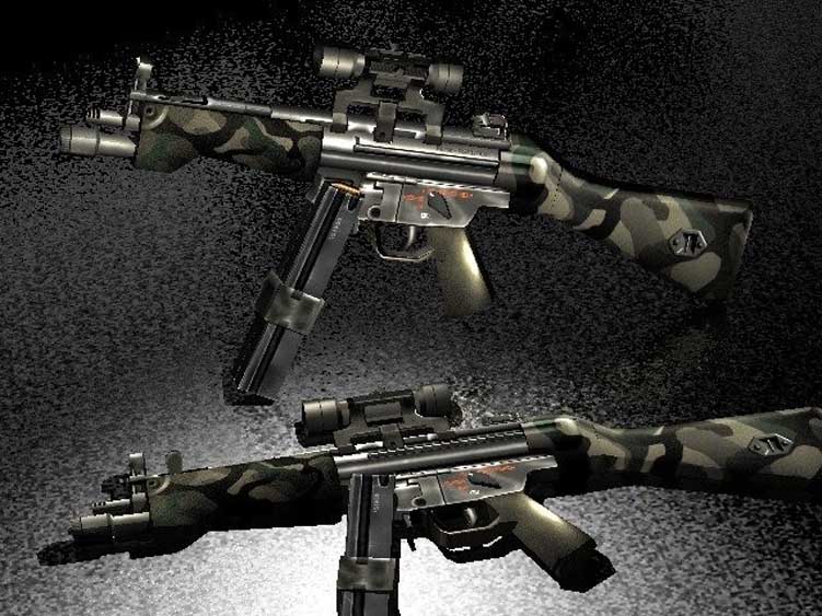 Скачать Модель Rk's -=USB=- Camo MP5 для CS 1.6