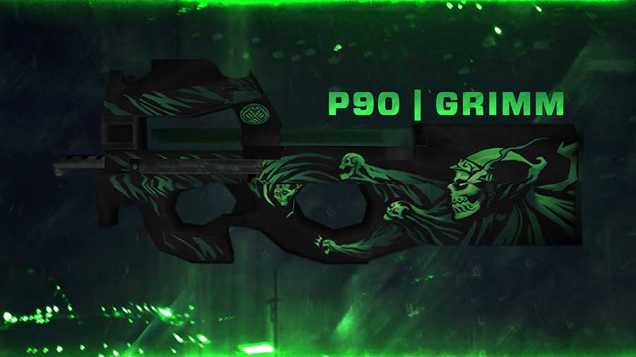 Скачать Модель Default P90 Grim для CS 1.6