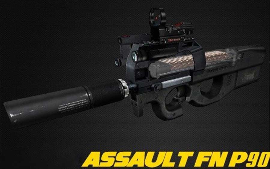 Скачать Модель Fuse feat. Kimono - Assault FN P90 On IIopn's для CS 1.6