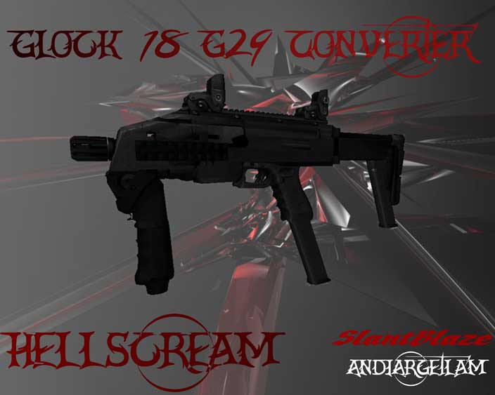 Скачать Модель Glock18 G29 Converter - Hellscream для CS 1.6