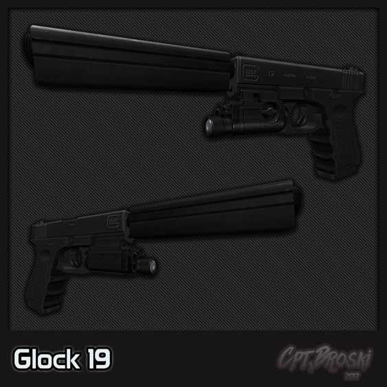 Скачать Модель Glock 19 для CS 1.6