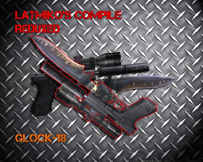 Скачать Модель Latmiko's Glock18 Compile Redux для CS 1.6