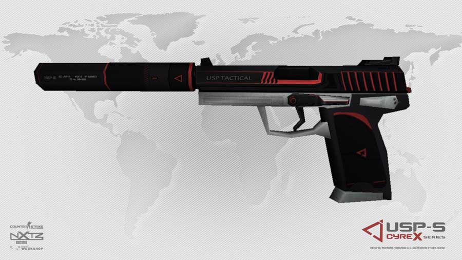 Скачать Модель Default USP Cyrex для CS 1.6