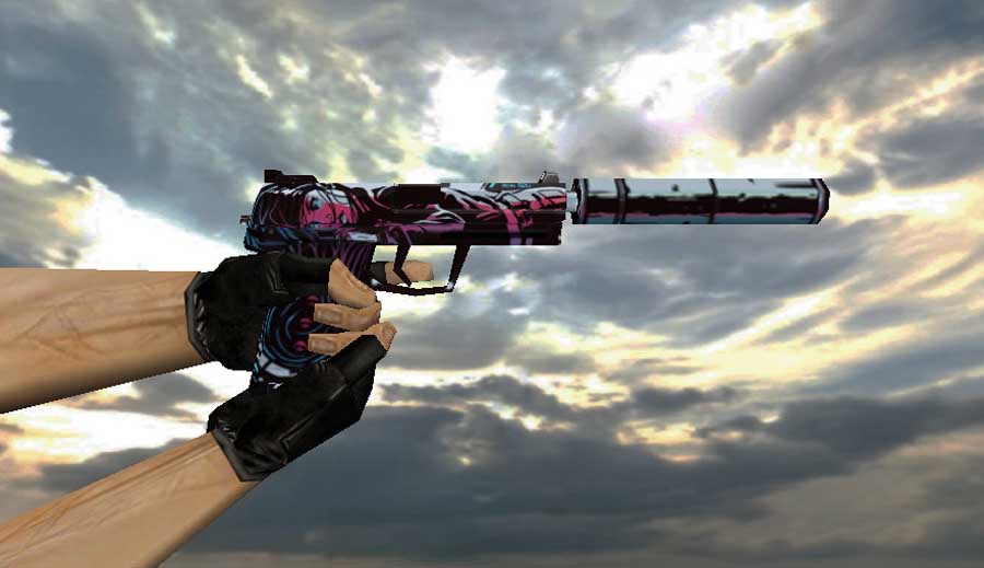 Скачать Модель Default USP-S with Neo-Noir skin для CS 1.6