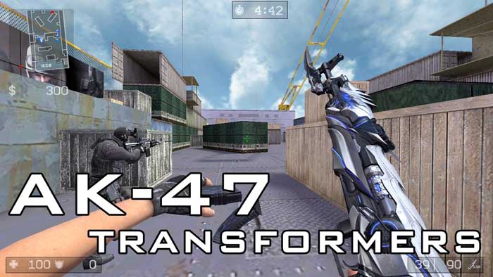 Скачать Модель AK-47 «Transformers with Knife» для CSS