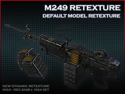 Скачать Модель M249 «dynamic retexture» для CSS