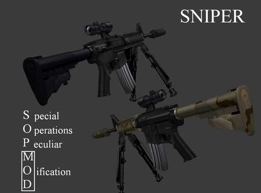 Скачать Модель Steyr Aug «Combat Sopmod Sniper» для CSS