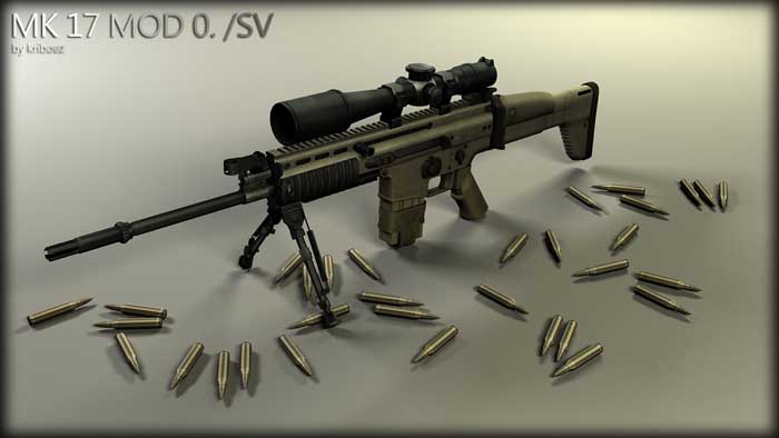 Скачать Модель SG 550 «MK 17 MOD 0. SV» для CSS