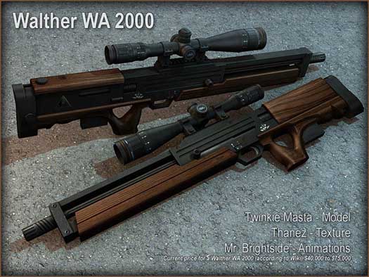 Скачать Модель SG 550 «Walther WA 2000 из mw2» для CSS