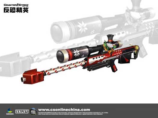 Скачать Модель AWP «M95 Christmas» для CSS