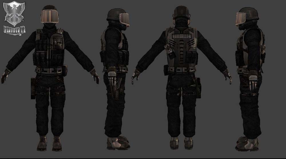 Скачать Модель GIGN «Black_and_Chrome» для CSS