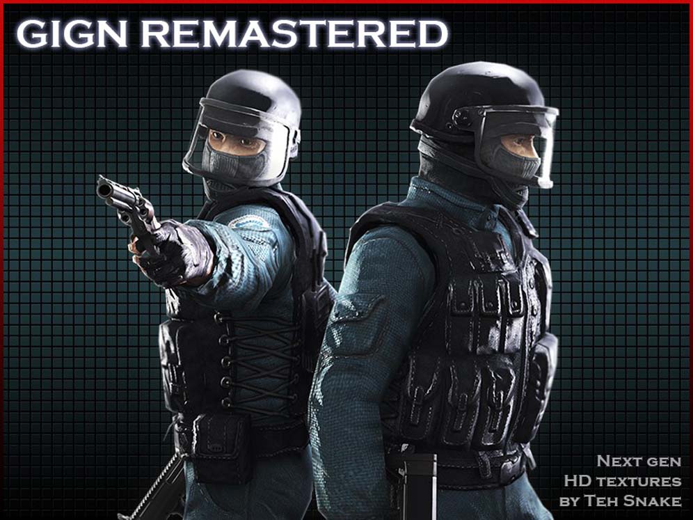 Скачать Модель GIGN «Default GIGN remastered» для CSS