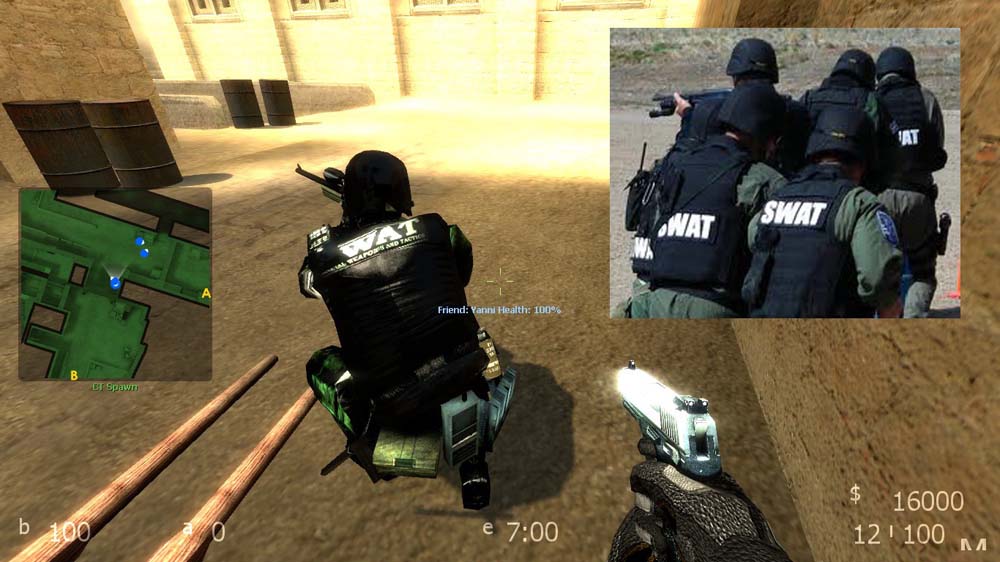 Скачать Модель GSG9 «SWAT Green Default» для CSS