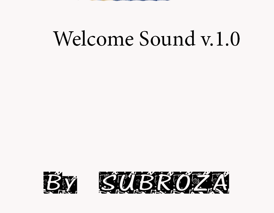 Скачать Welcome Sound v.1.0 - Голосовое приветствие CSS