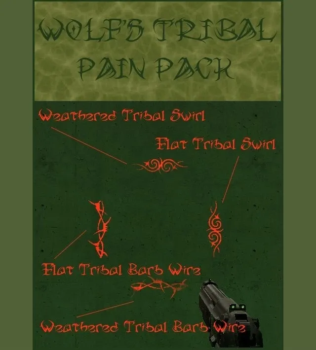 Скачать Wolf's Tribal Pain Pack